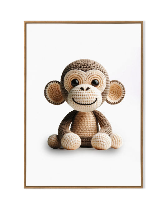 Chimpanzee - Crochet Digital Art