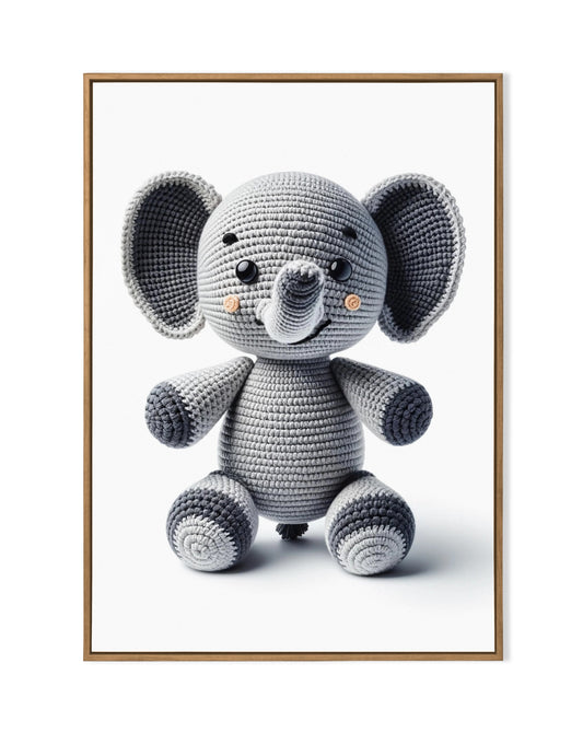 Elephant - Crochet Digital Art
