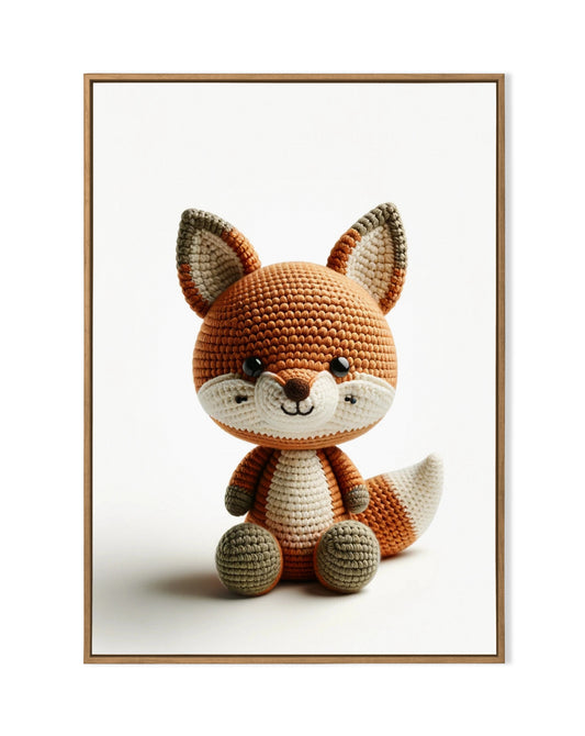 Fox - Crochet Digital Art
